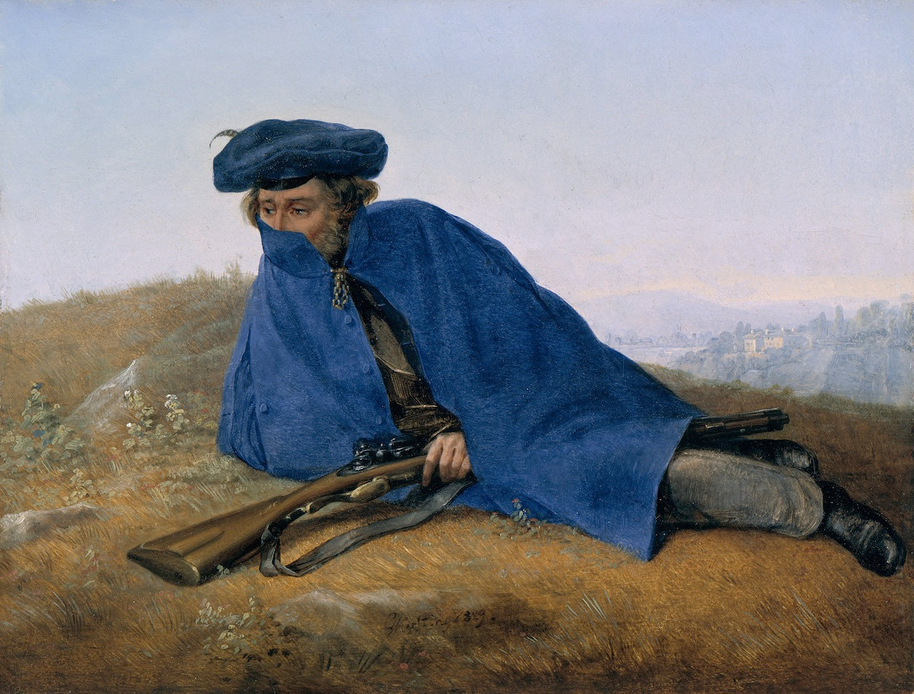 On the Outpost, vintage artwork by Georg Friedrich Kersting, 12x8" (A4) Poster