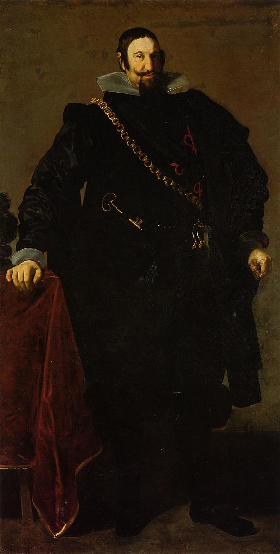 Don Gaspar de Guzman, Count of Oliveres and Duke of San Lucar la Mayor, vintage artwork by Diego Velázquez, 12x8" (A4) Poster