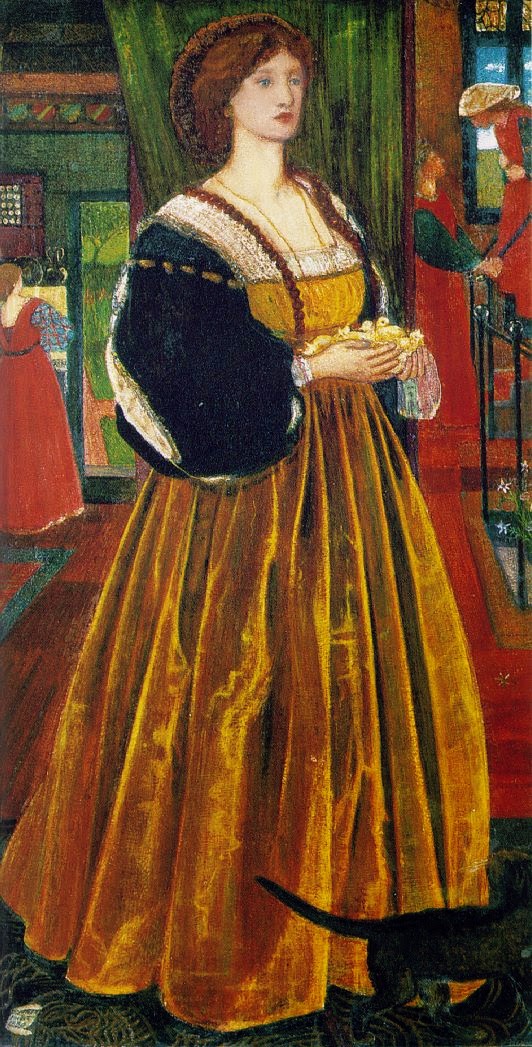 Clara von Bork, vintage artwork by Sir Edward Burne-Jones, 12x8" (A4) Poster