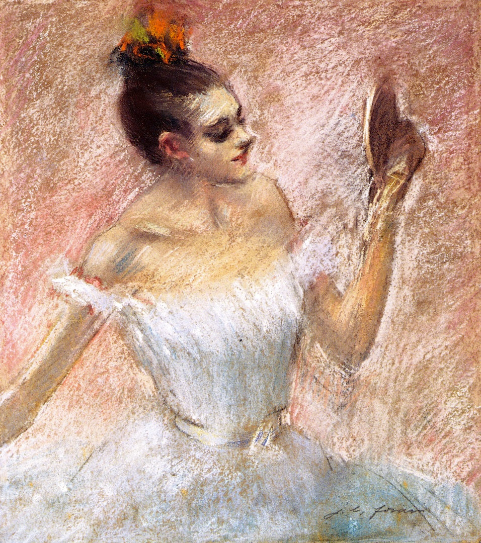 Dancer with a Mirror by Jean-Louis Forain,A3(16x12")Poster