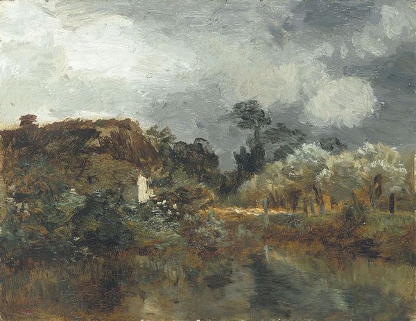 Landscape Study, vintage artwork by Constant Troyon, A3 (16x12") Poster Print