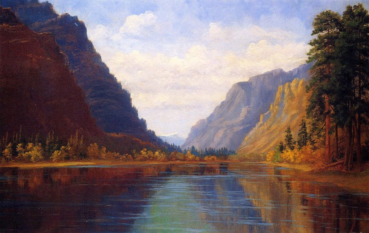  the Columbia River, Near Eddy Montana by Abby Williams Hill,A3(16x12")Poster