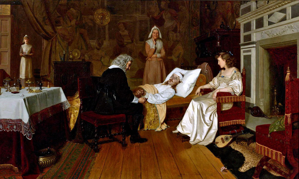 Witness My Act and Seal, vintage artwork by Edmund Blair Leighton, 12x8" (A4) Poster