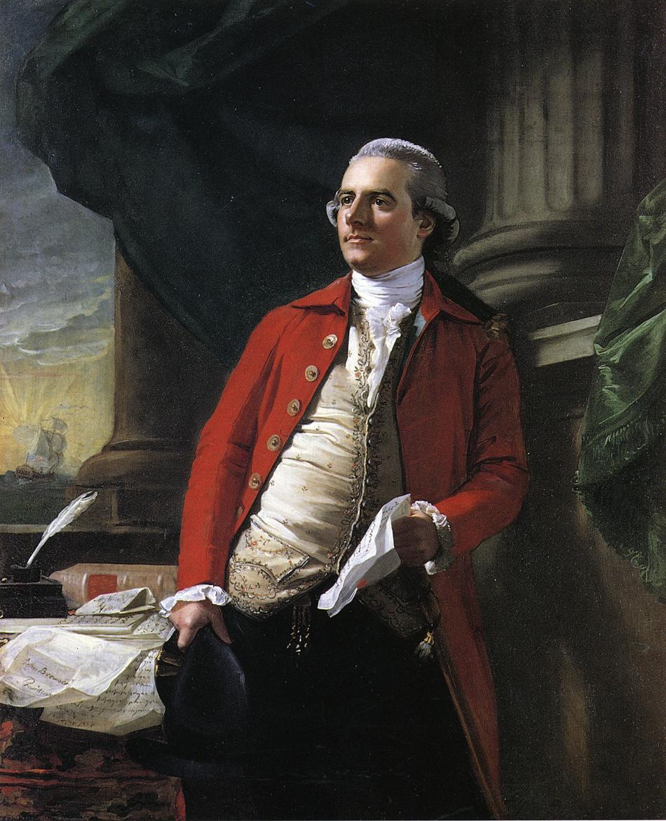 Elkanah Watson, vintage artwork by John Singleton Copley, 12x8" (A4) Poster