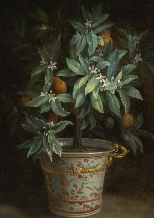 L'Oranger, vintage artwork by Jean-Baptiste Oudry, 12x8" (A4) Poster