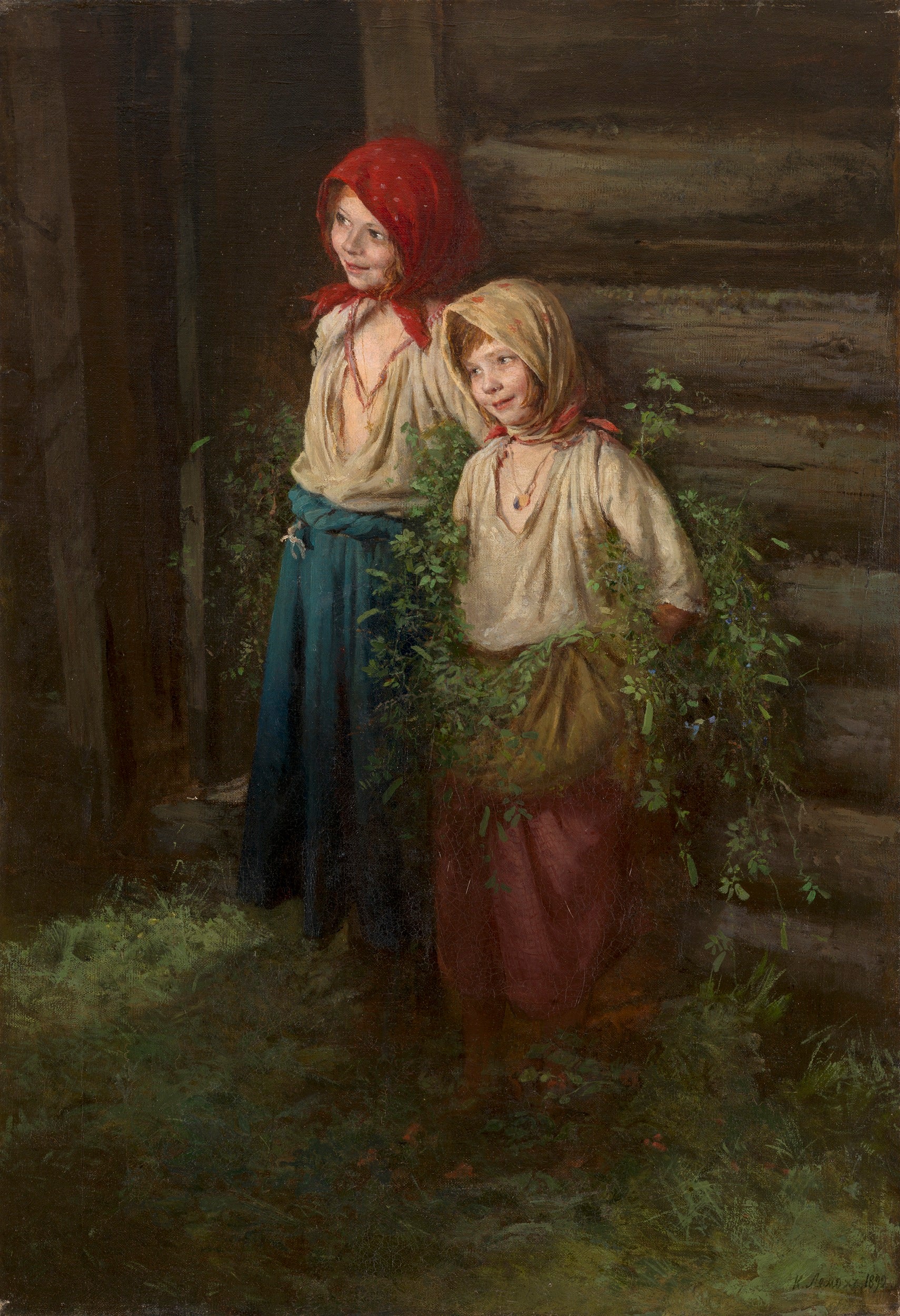 Little Schemers, vintage artwork by Karl Lemokh, 12x8" (A4) Poster