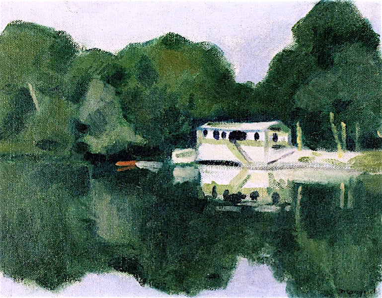 Banks of the Seine, Poissy by Albert Marquet,16x12(A3) Poster