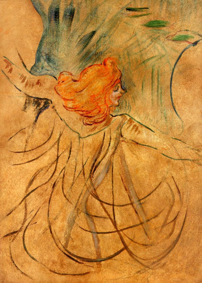 At the Music Hall - Loie Fuller by Henri de Toulouse-Lautrec,A3(16x12