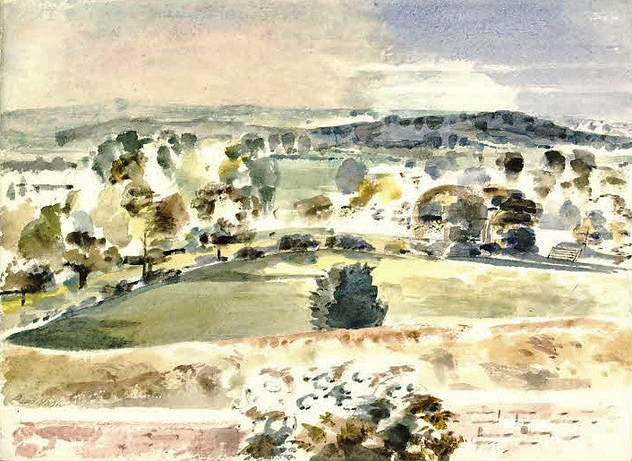 Landscape of the Vale by Paul Nash,16x12(A3) Poster