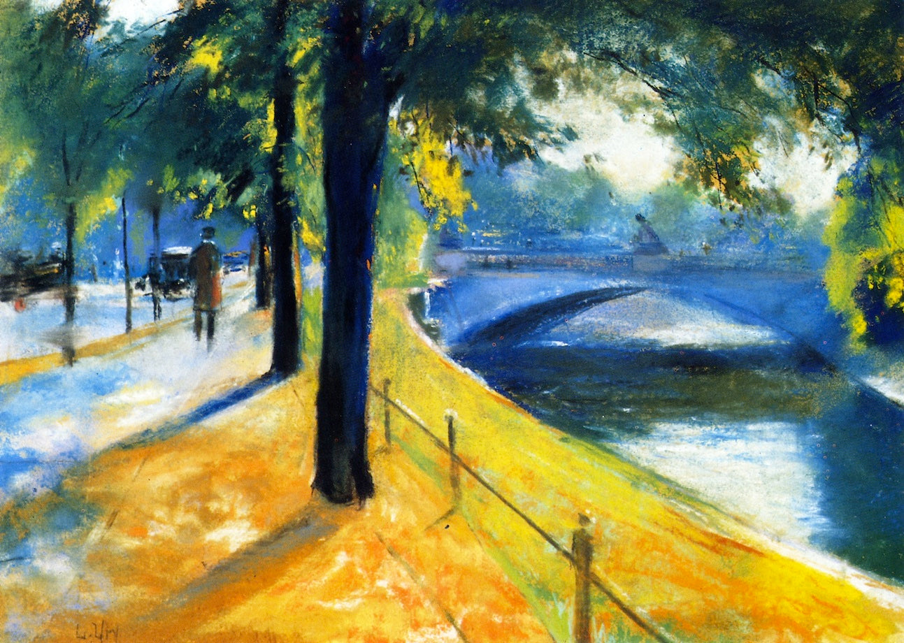 Bridge over the Landwehr Canal by Lesser Ury,A3(16x12")Poster