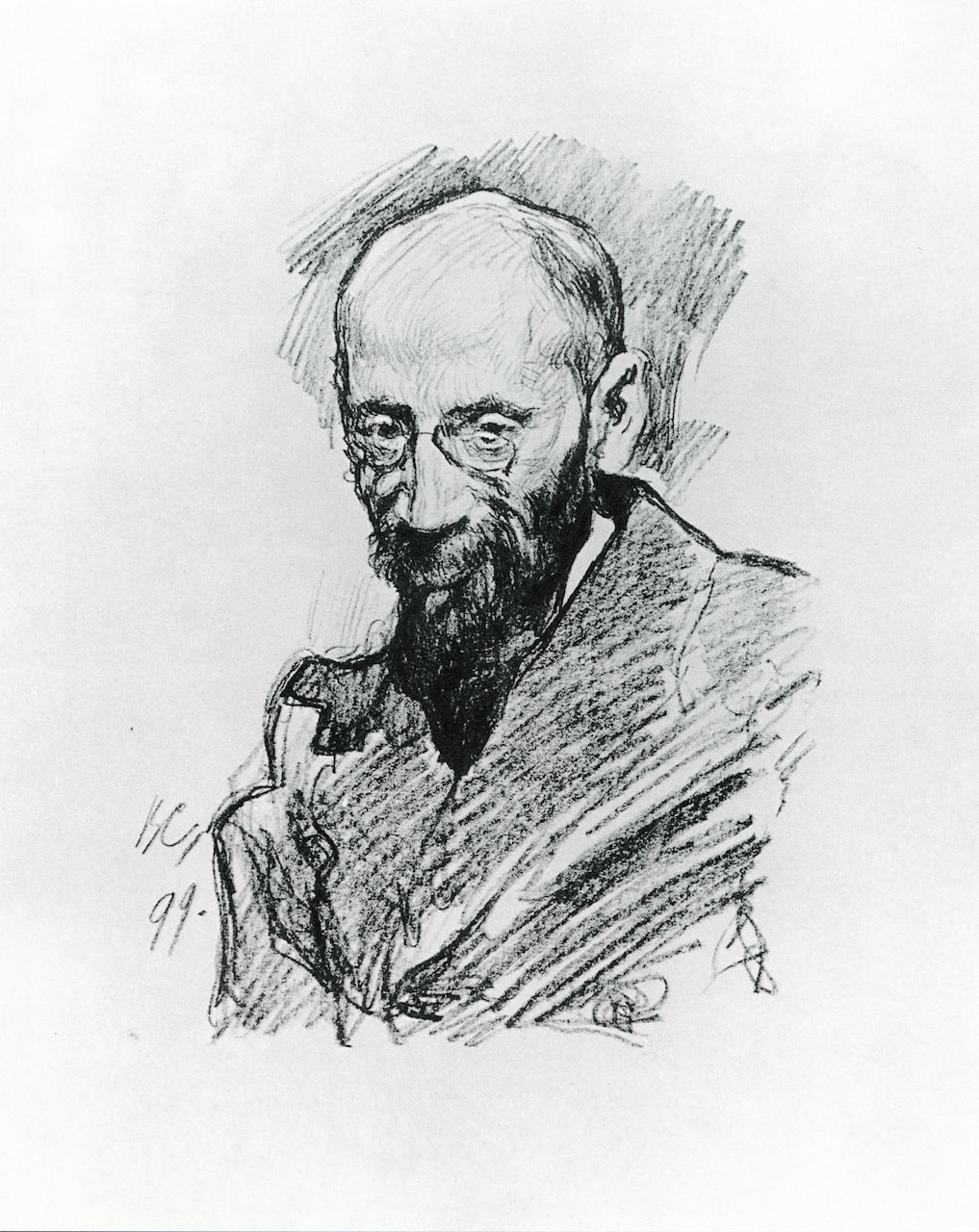 Portrait of Alfred Pavlovich Nurok by Valentin Serov,A3(16x12")Poster