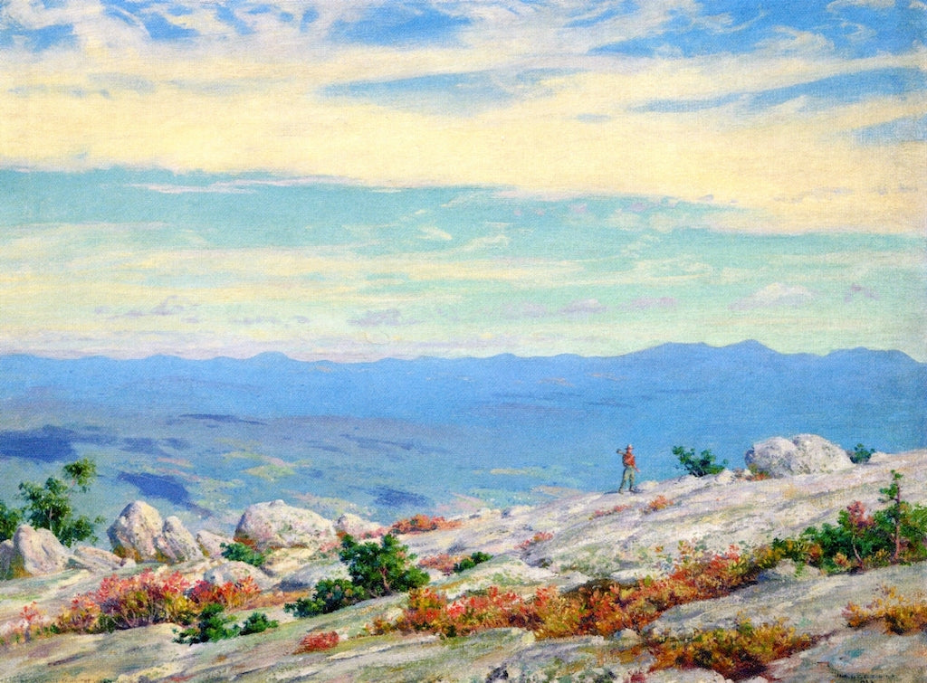The Catskills from the Sawungunk, vintage artwork by Charles Courtney Curran, 12x8" (A4) Poster