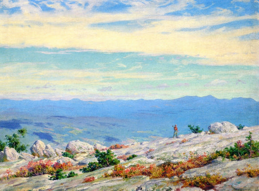 The Catskills from the Sawungunk, vintage artwork by Charles Courtney Curran, 12x8" (A4) Poster