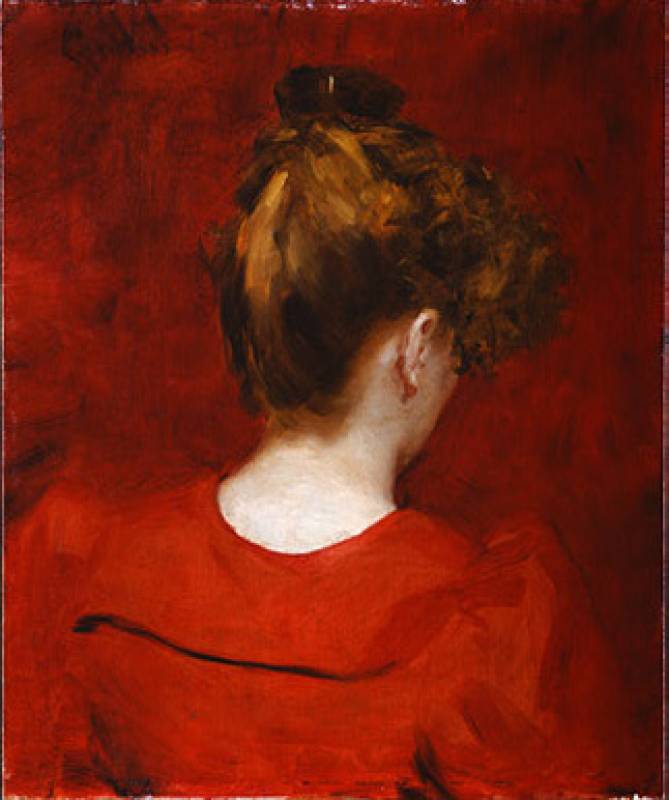 Study of Lilia, vintage artwork by Charles Auguste Émile Durand, 12x8" (A4) Poster