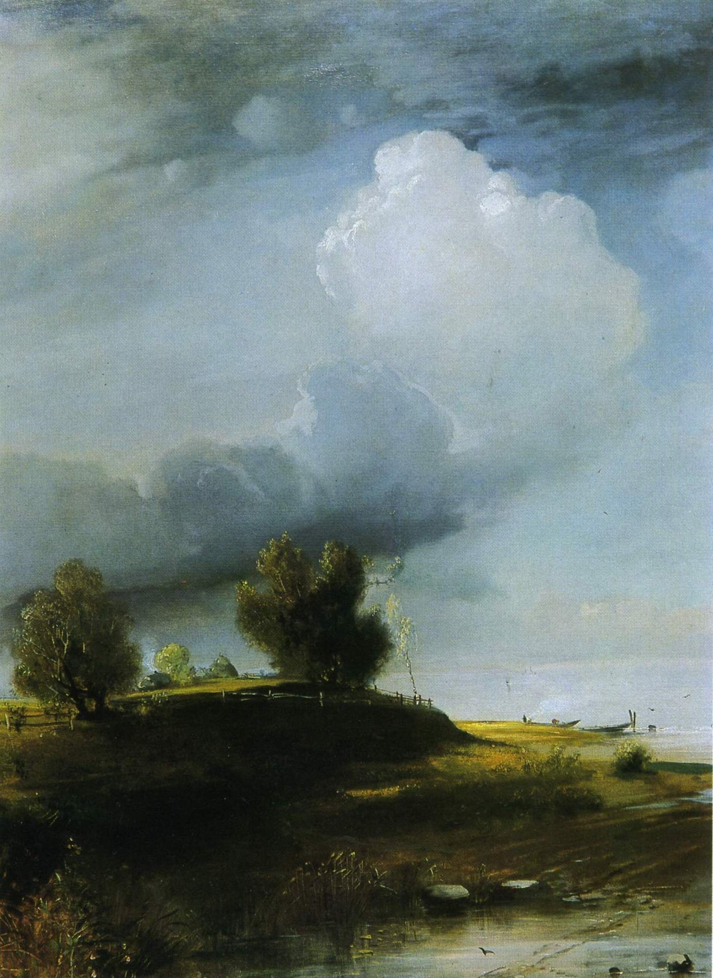 After a Thunderstorm, vintage artwork by Alexei Kondratyevich Savrasov, 12x8" (A4) Poster