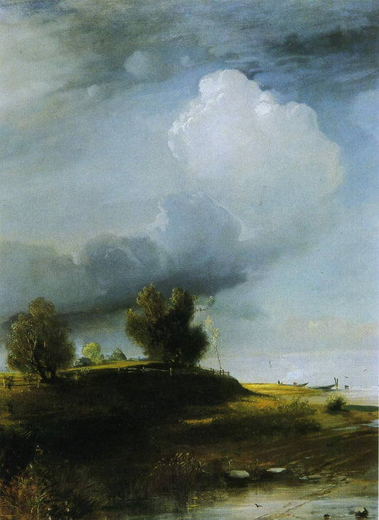 After a Thunderstorm, vintage artwork by Alexei Kondratyevich Savrasov, 12x8" (A4) Poster