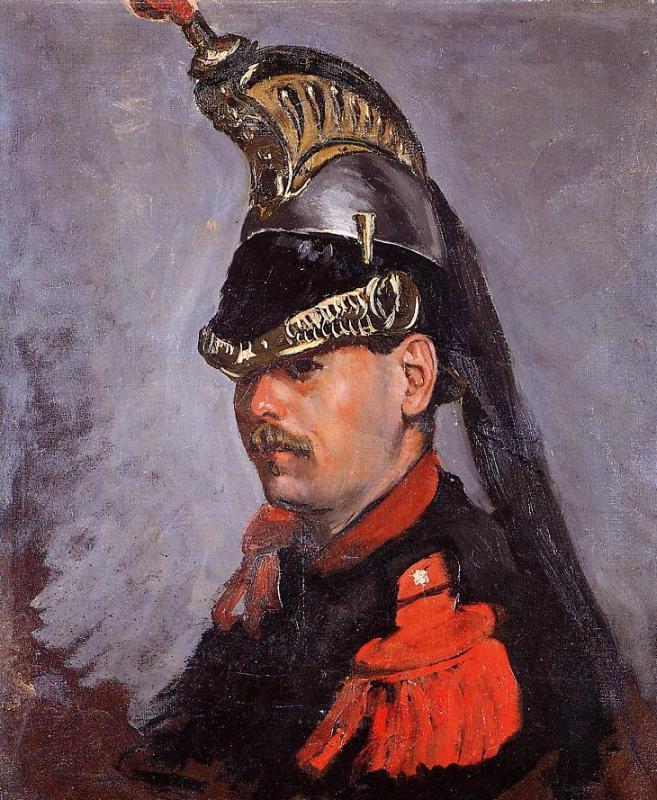 Portrait of Alphonse Tissie, vintage artwork by Jean Frederic Bazille, 12x8" (A4) Poster