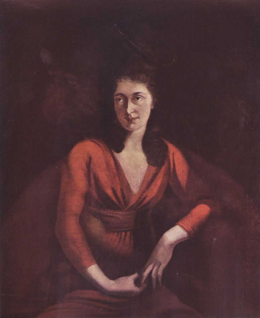 Portrait of Magdalena Hess, vintage artwork by Johann Heinrich Füseli, 12x8" (A4) Poster