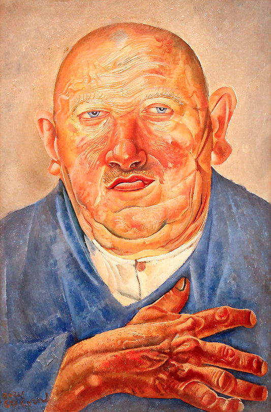 German Butcher, vintage artwork by Boris Grigoriev, 12x8" (A4) Poster