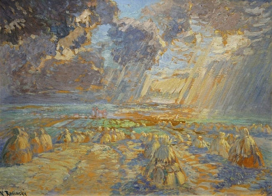 Haystacks in Giverny by Vaclav Radimsky,A3(16x12")Poster