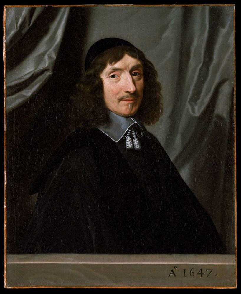 Valentin Valleron de Perochel, vintage artwork by Philippe de Champaigne, 12x8" (A4) Poster