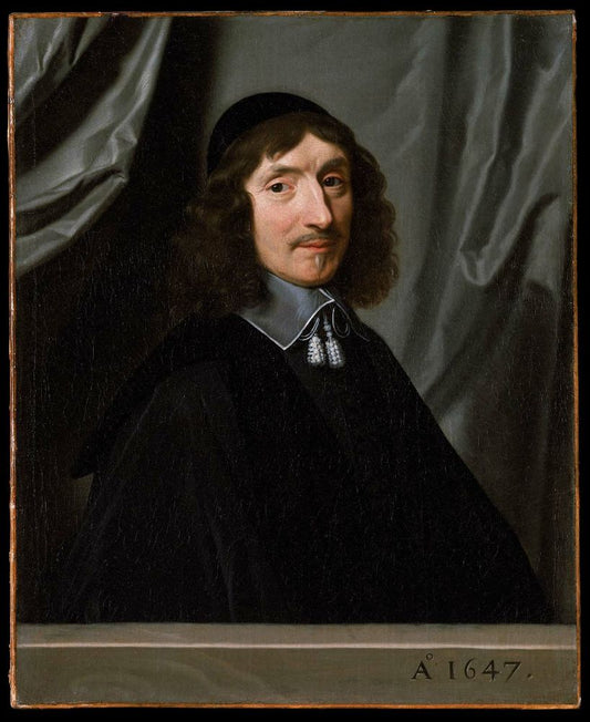 Valentin Valleron de Perochel, vintage artwork by Philippe de Champaigne, 12x8" (A4) Poster