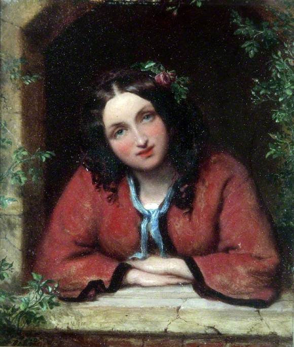 Kate Kierney, vintage artwork by Erskine Nicol, 12x8" (A4) Poster