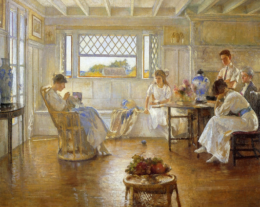 My Family, vintage artwork by Edmund Tarbell, 12x8" (A4) Poster