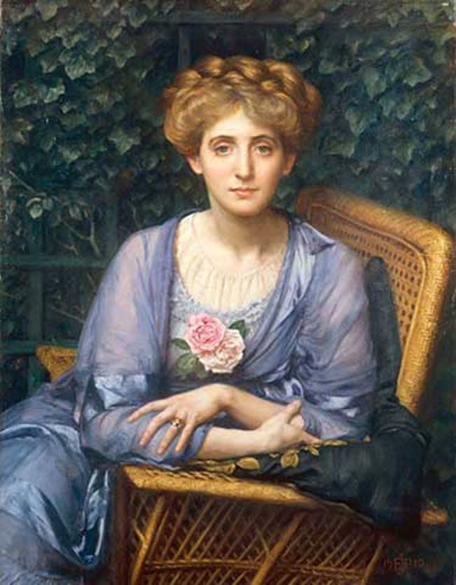 Portrait Of Lady Markham, vintage artwork by Sir Edward John Poynter, 12x8" (A4) Poster