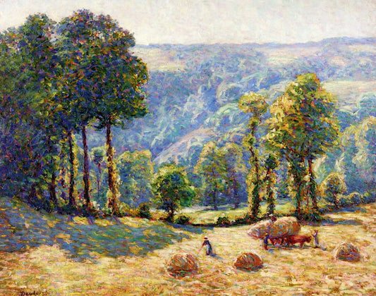 Harvest: Sunlight Effect, vintage artwork by Wynford Dewhurst, 12x8" (A4) Poster