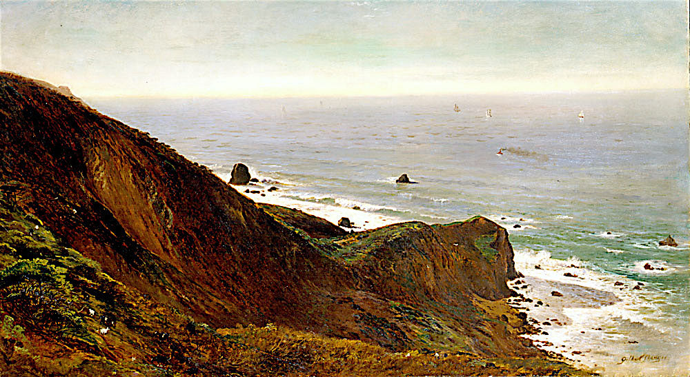 Lands End, vintage artwork by Gilbert Munger, 12x8" (A4) Poster