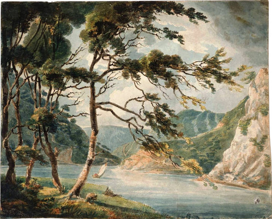 The Avon near Wallis's Wall, vintage artwork by Joseph Mallord William Turner, 12x8" (A4) Poster