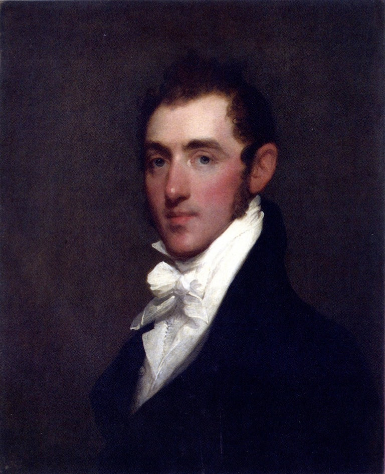 Henry Rice, vintage artwork by Gilbert Stuart, 12x8" (A4) Poster