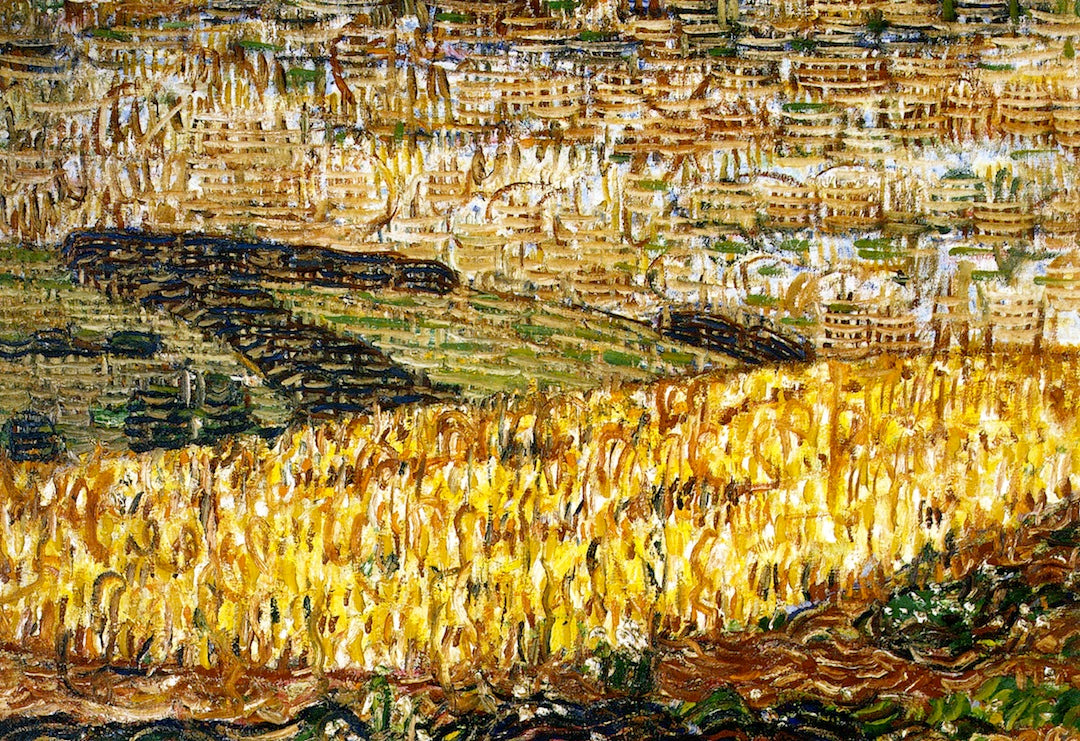 Holstein Landscape, vintage artwork by Christian Rohlfs, 12x8" (A4) Poster
