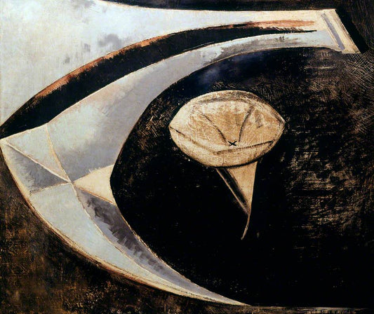 Modern Textiles, vintage artwork by Paul Nash, 12x8" (A4) Poster