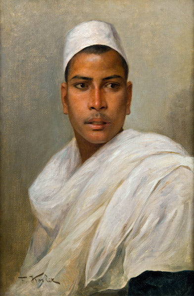 Portrait of an Oriental Youth by Franz Xaver Kosler,A3(16x12")Poster