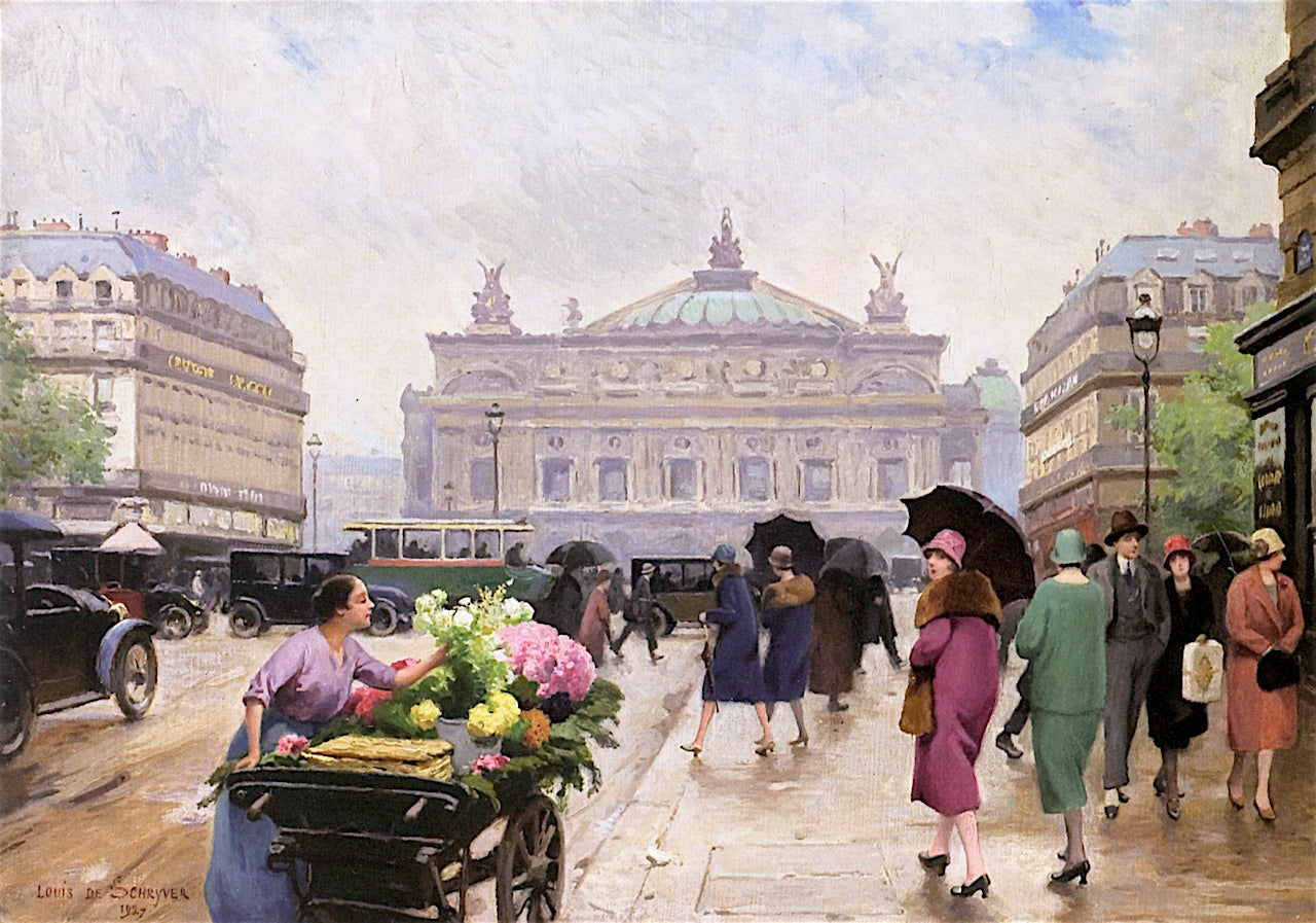 On the Boulevard by Louis Marie de Schryver,A3(16x12")Poster