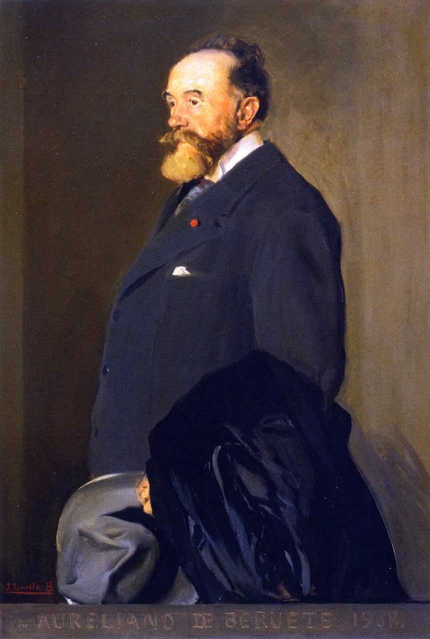 Aureliano de Beruete, vintage artwork by Joaquin Sorolla y Bastida, 12x8" (A4) Poster