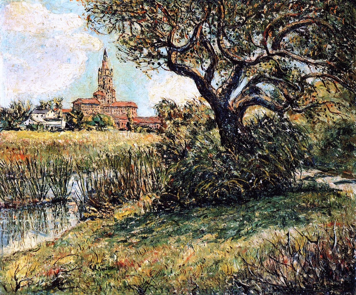 The Biltmore Hotel, Palm Beach by Ernest Lawson,16x12(A3) Poster