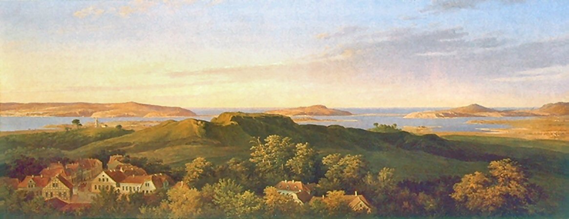 The Rugard on Rügen, vintage artwork by Karl Friedrich Schinkel, 12x8" (A4) Poster