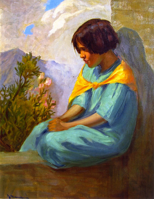 Mexican Girl by Jean Mannheim,A3(16x12")Poster
