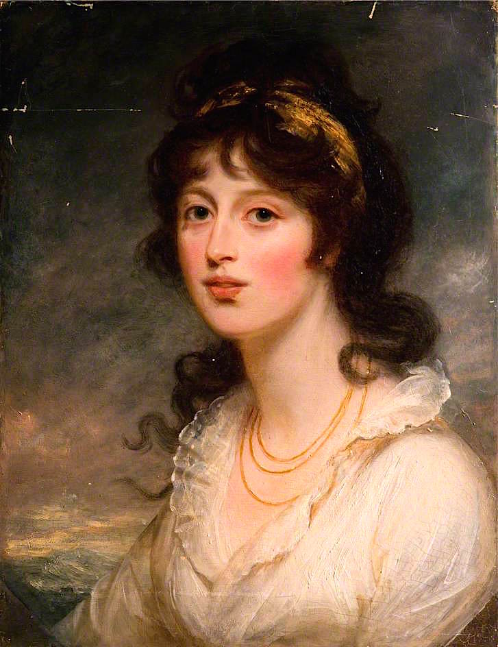 Lady Isabella Caroline Howard, Lady Cawdor, vintage artwork by Sir William Beechey, 12x8" (A4) Poster