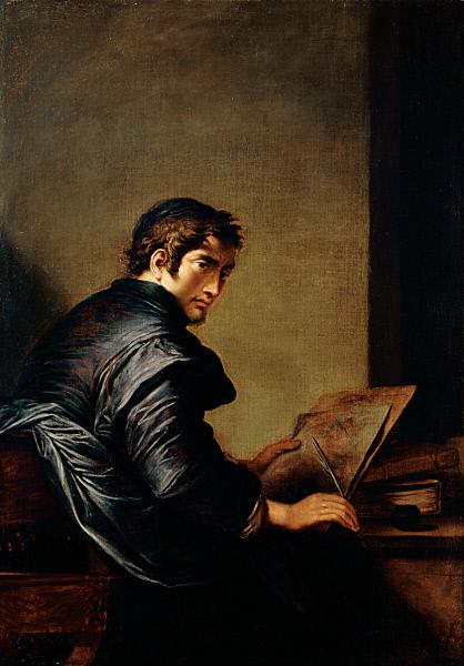 An Allegory of Study, vintage artwork by Salvator Rosa, 12x8" (A4) Poster