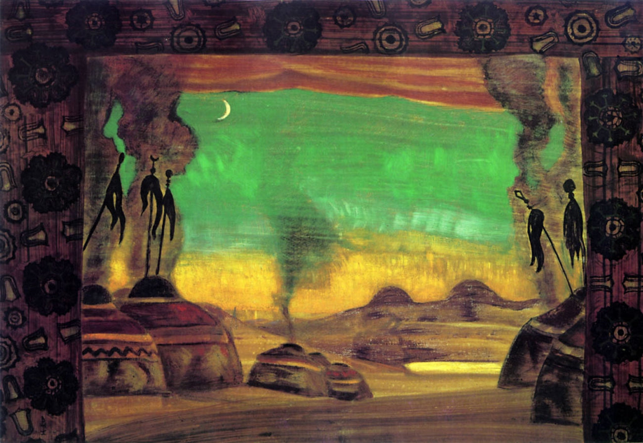 The Cuman Camp by Nicholas Roerich,16x12(A3) Poster