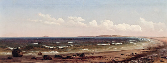 Long Beach from Nature, vintage artwork by Sylvester Phelps Hodgdon, 12x8" (A4) Poster