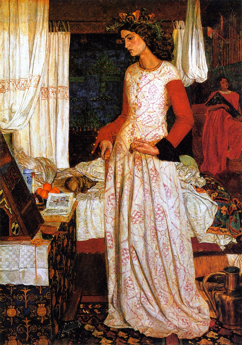 La Bella Iseult, vintage artwork by William Morris, 12x8" (A4) Poster