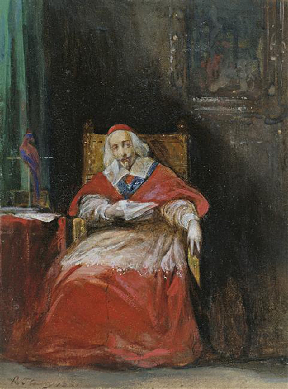Le Cardinal Richelieu, vintage artwork by Joseph-Nicolas Robert-Fleury, A3 (16x12") Poster Print
