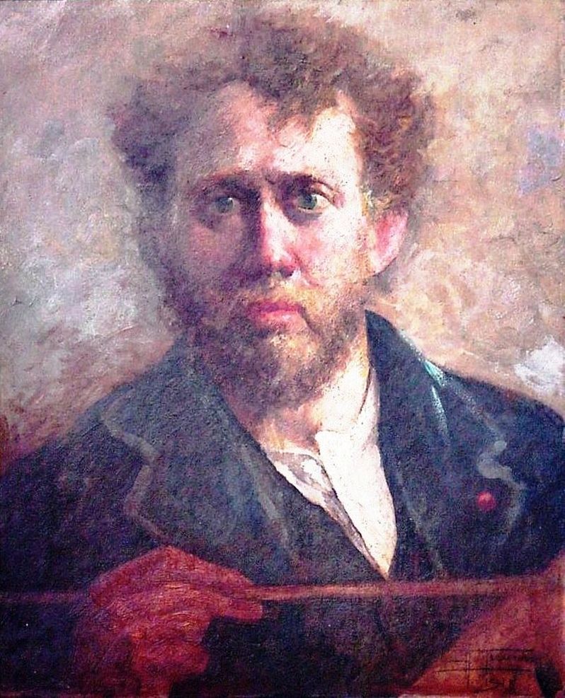 A Friend, vintage artwork by Antonio Parreiras, 12x8" (A4) Poster