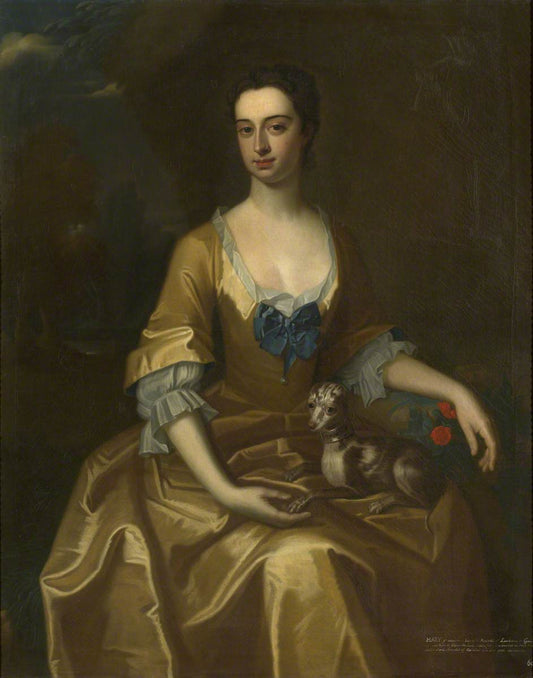 Lady Mary Bellings-Arundell (1716–1769), Baroness Arundell of Wardour, vintage artwork by Attributed to Enoch Seeman the Younger, 12x8" (A4) Poster