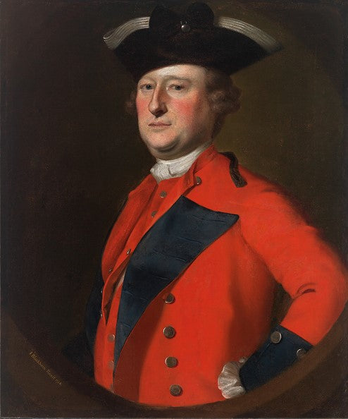 Lieutenant General Jeffery Amherst, vintage artwork by Joseph Blackburn, 12x8" (A4) Poster